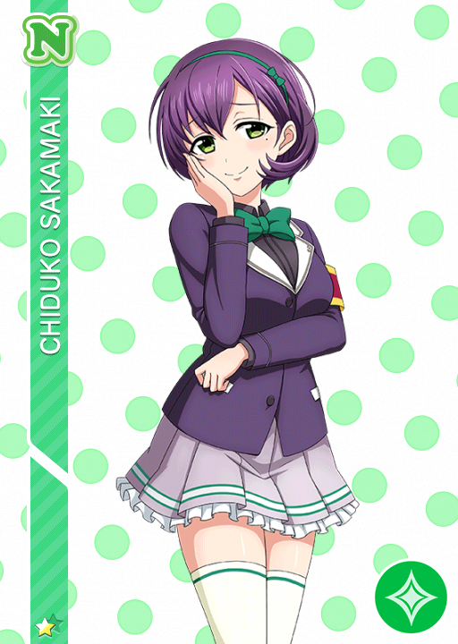 Cards 1086 坂巻千鶴子 N Llsif En