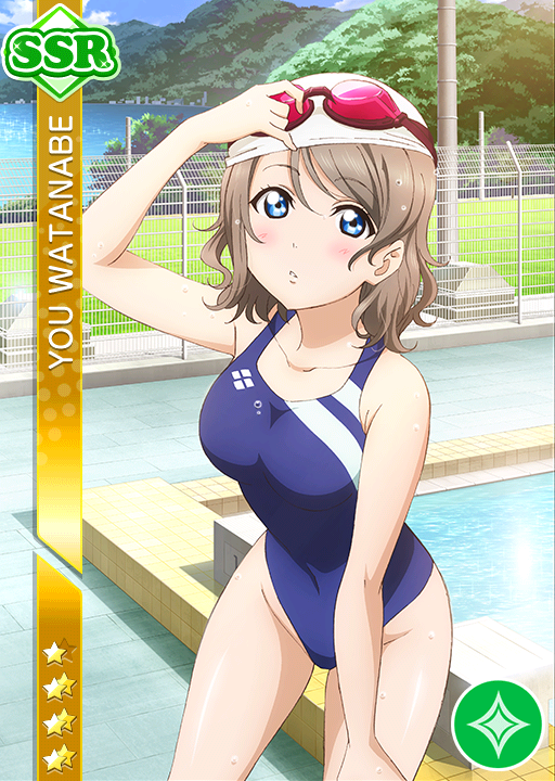 ラブライブ 渡辺曜 水着 ビキニ 箔押し 缶バッジ ラブライブ！サンシャイン!!』バンプレストプライズの水着